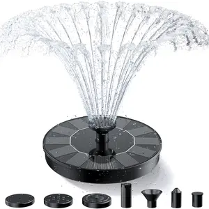 Solar Fountain, Floating Solar Powered Water Fountain Pump for Bird Bath, Garden, Pond, Pool, Outdoor (1W) outdoorfun