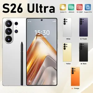 2026 S26 Ultra 5G Smartphone: 12GB+512GB, Android 15, 8000mAh Large Battery, 78MP+108MP HD Camera, 6.99" Display, Built-in Stylus, Unlocked with Case