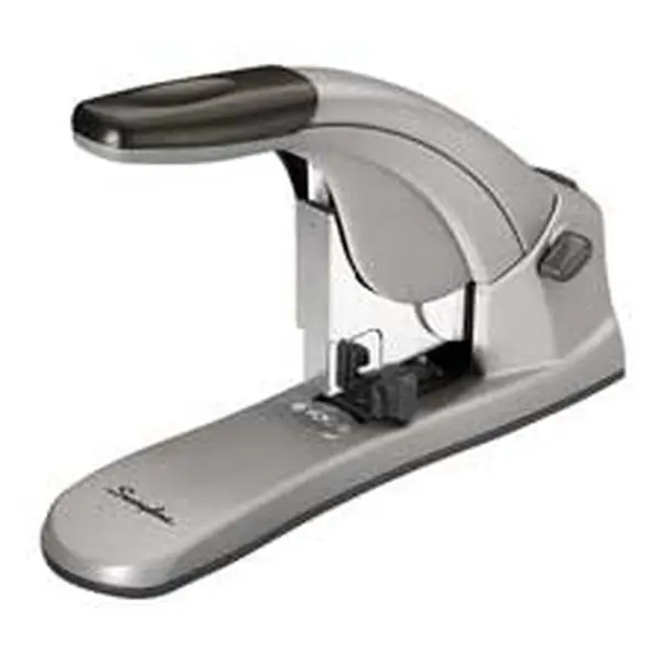 All-Metal Cast Heavy-Duty Office Stapler with Protective Finish, 20-120 Sheets Capacity, 2.75 in. Throat Depth, 50% Less Stapling Effort, Easy Jam-Clearing Knob, 1-Button Load Front-Loading Cartridge, Precision Alignments, Gray, One Button Load