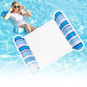 Adult Inflatable Pool Float – 4-in-1 Water Hammock Lounger, Heavy-Duty PVC Raft, Perfect for Swimming Pool, Lake, Beach, Must-Have for Vacation