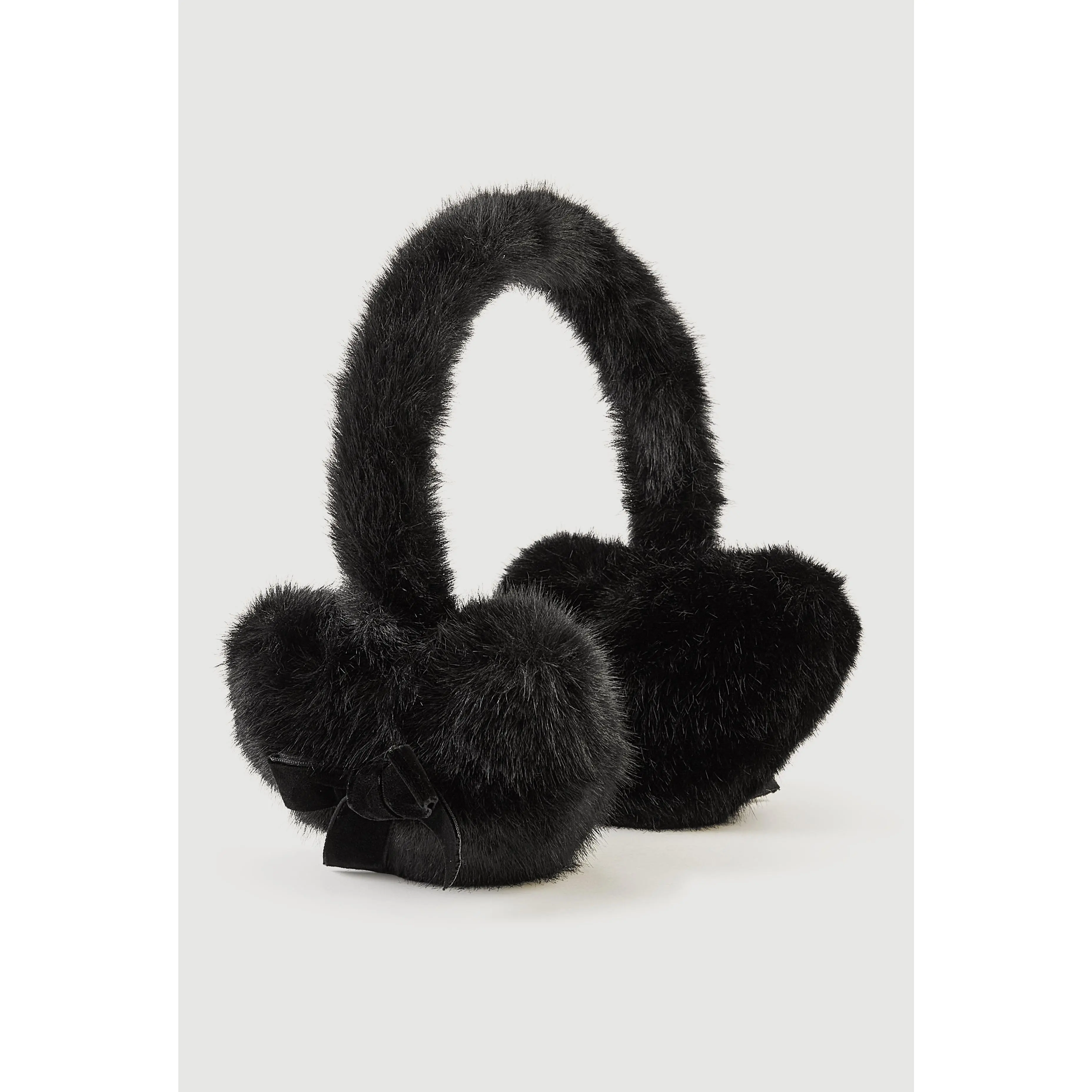Faux Fur Bow Detail Earmuffs