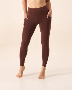 Women's Pocket Legging for Comfortable Minimalist Style - Womenswear- Wool Womenswear Bottom Comfort Basic Minimalist