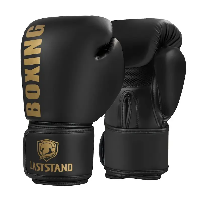 Unisex Training Boxing Gloves, Thick Padded PU Leather Boxing Equipment for Adults with Hook and Loop Wrist Support for MMA & Muay Thai, Training Boxing Equipment