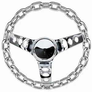 Grant 741 10 in. Classic Chain Steering Wheel - Chrome Grant 741 10 in. Classic Chain Steering Wheel - Chrome