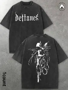 Music Festival One Unisex Softstyle Black Deftones Fitted Tee, Classic Rock Band Graphic T-Shirt for Men and Women, 100% Cotton Premium Comfort, Ideal Music Gift for Rock Fans and Daily Wear