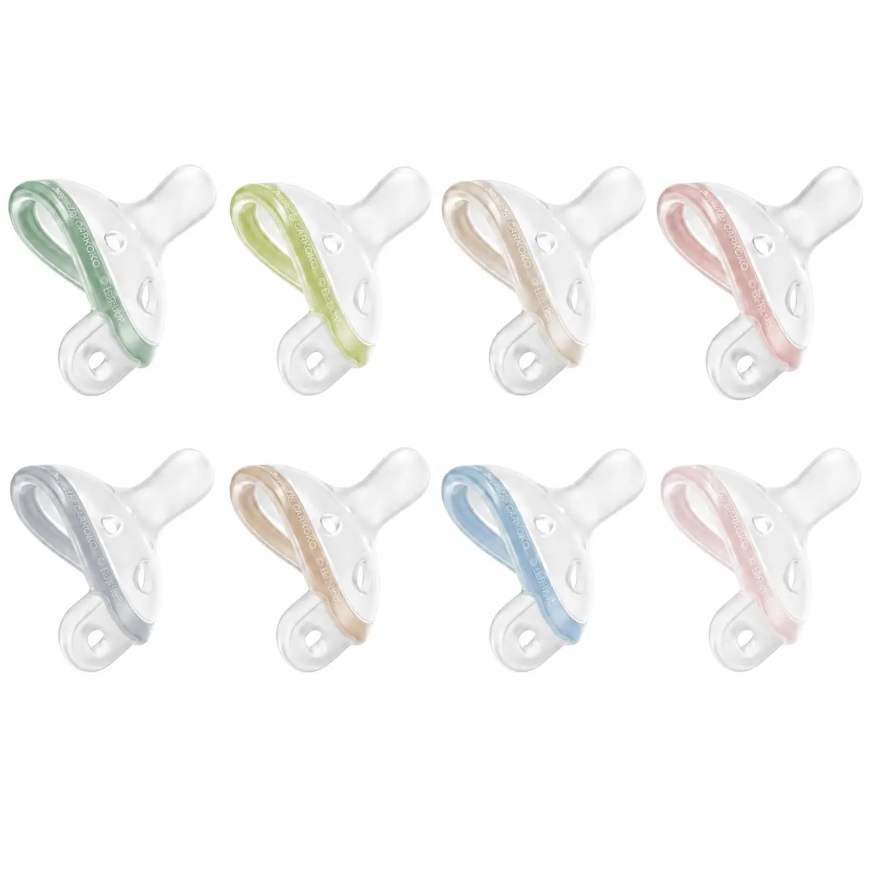Garkoko 1-Piece BPA-Free Silicone Pacifier, Super Soft Lightweight Breast-Like Design for Newborns and Breastfed Babies, 0-6 Months, Baby-Safe Soothers, Breast-Like Soother, Light Weight, Unisex