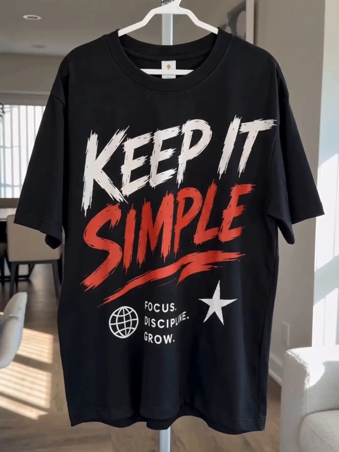 Men’s Pure Cotton Drop-Shoulder Short Sleeve T-Shirt, Customizable with Text, Photos, and Designs, Loose Fit Crew Neck Casual Top