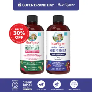 MaryRuth’s Hair Care & Wellness Bundle – Daily Liquid Hair Formula 16 oz & Liquid Morning Multivitamin + Hair Growth Dragon Fruit Melon