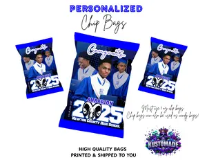 Custom Chip Bags for 2025 Graduates – Fully Personalized for Your Celebration!