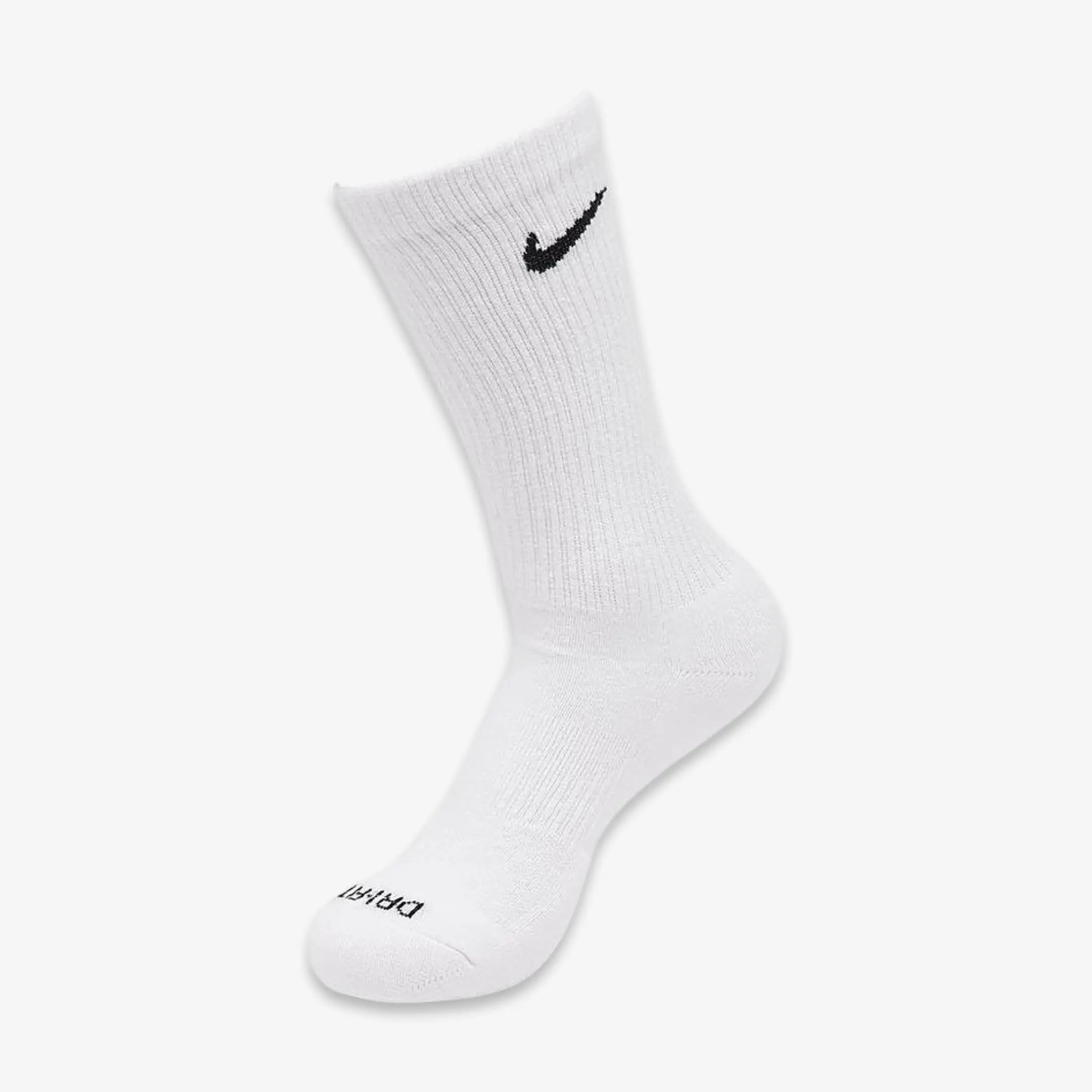 Nike Dri-FIT Everyday Plus Cushioned High Training Crew Socks (1 Single Pair of Socks) White
