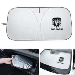 Car Windshield Sun Shade Visor UV Protection Shield for Dodge Durango RAM 1500 Charger Caliber Journey Demon Nitro Challenger Sun Shade Cover Car Windshield Sunshade