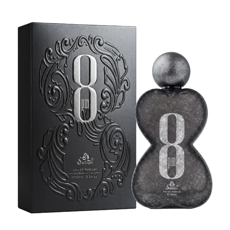 Sellion 8pm Unisex Eau De Parfum - 3.3Oz/100ML Long-Lasting Oriental Spicy Fragrance, Paraben-Free 100 ml Perfume with Gift Box Design for Unisex Wear, Beauty Products, Long Lasting Perfumes, Adults, Fruity, Bottle