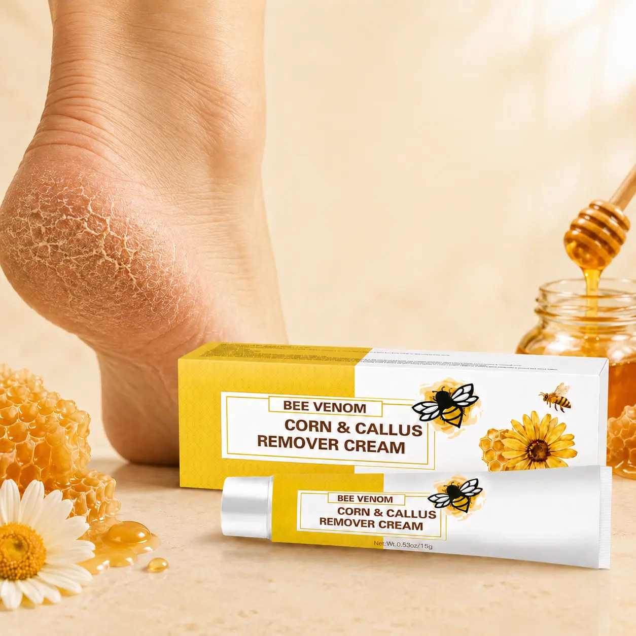 Corns & Calluses Daily Softening Cream – Foot Moisturizer for Dry Feet, Rough Heels, Thick & Hardened Skin Care