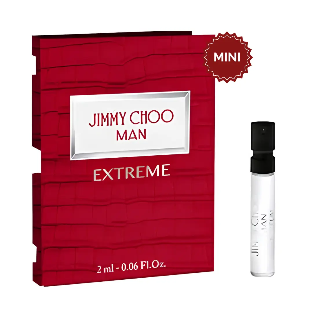 Jimmy Choo Man Extreme Eau de Parfum For Men 2ml | Men's Woody Aromatic Fragrance Sample | Long-Lasting Luxury Cologne