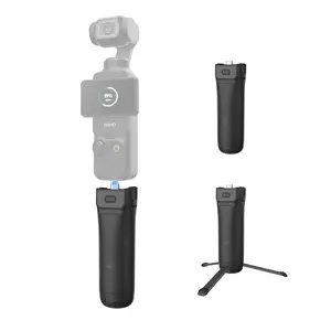 PGYTECH Power Grip for Xtra Muse DJI Osmo Pocket 3/4, 4900mAh Battery Handle with Built-in Tabletop Tripod & 1/4" Thread, Comfortable Extended Grip for Long Shoots