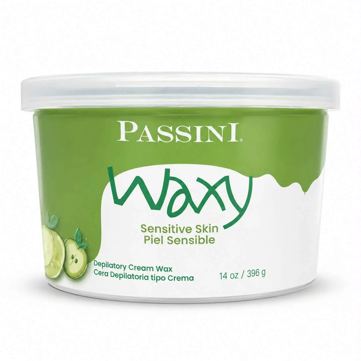 Passini Depilatory Wax Apple Scent Cream - 14oz Sensitive Skin
