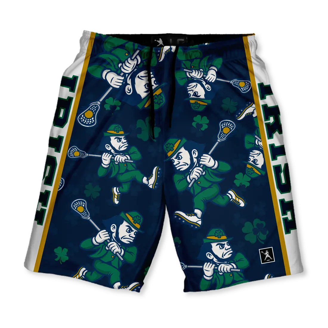 Irish Lax Lacrosse Men's Sports Shorts, Quick-Dry Breathable Fabric, Adjustable Drawstring Elastic Waist, Athletic Cut for Play & Performance, Sports & Outdoor Clothing