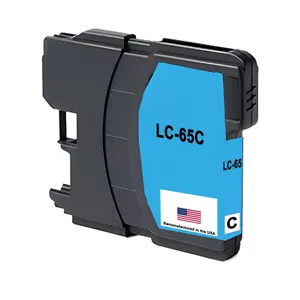 U.S. Remanufactured for Brother LC65 Cyan Ink Cartridges