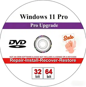 DVD For Windows 11 All Versions 64 bit. Recover, Restore, Repair Boot Disc, and Install to Factory Default