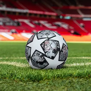 Official Size Machine-Stitched Football, Youth Adult Competition Training Choice, Durable Soft PU Material Soccer Gift