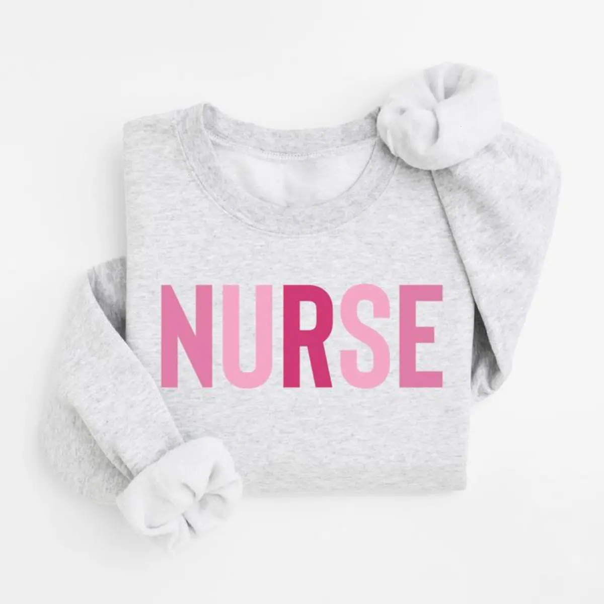 Nurse Crewneck Sweatshirt – Pink ER RN Registered Nurse Shirt, New Nurse & Nursing Student Gift, Nurse Graduation & Nurse Week Appreciation outfits women