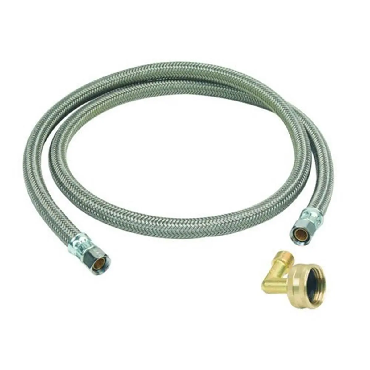 Brasscraft Manufacturing B1-48DW12 P Braided Polymer Dishwasher Connector - 0.375 x 0.375 Cmpw x 48 in.