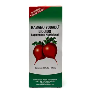 Iodized Liquid Radish Dietary Supplement, Vitamin-Infused Digestive Aid, 474ml Health & Wellness Supplement