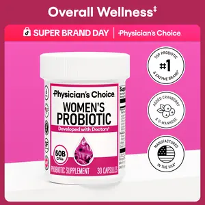 Physician's Choice Women's Probiotic Daily Digestive, Gut Health, Urinary Tract, and Immune Support for Women with 50B CFUs, Cranberry & Prebiotics
