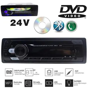 1 Din Car Radio MP3 SD/AUX/USB Wireless Remote Control Charger Handsfree DVD CD Player FM Transmitter Car Stereo