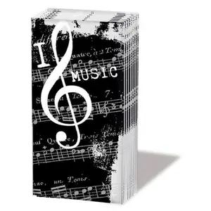 I Love Music Pocket Pack Tissues