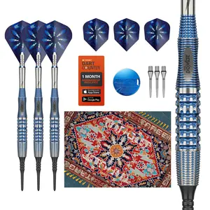 Target Darts Phil Taylor Soft Tip Gx2 Dart Set, 18G/20G | 95% Tungsten Darts, Pro Ultra No.6/Vapor S Flights & Power Titanium Shafts, Pixel Tips | Player Edition Power Generation Professional Dart Set