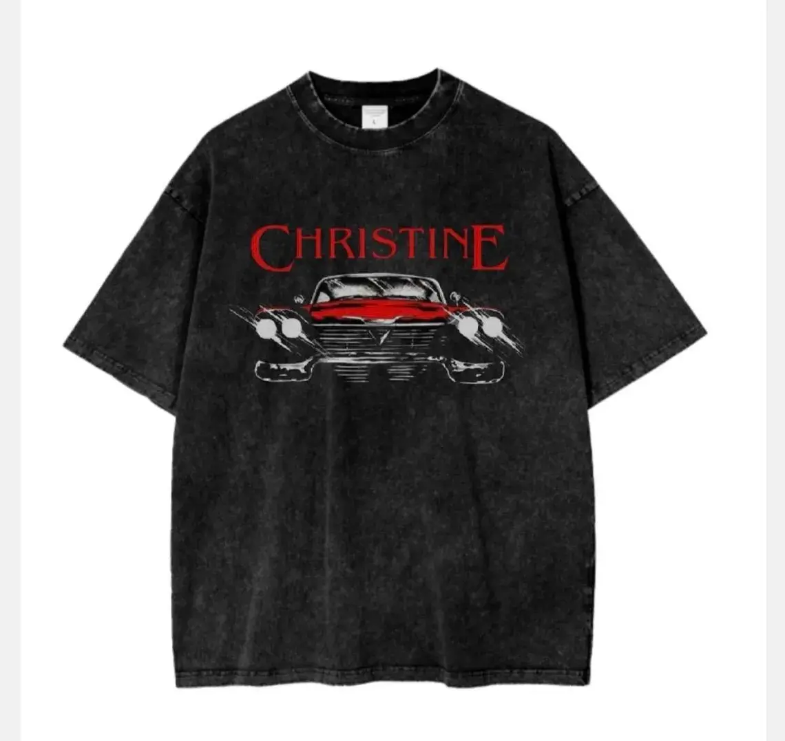 Christine Auto T-Shirt | Classic Car Tee for Car Enthusiasts & Gearheads | #CarTok Summer Style | American Family Day Gift Idea | Road Trip Essential | Cruise Night Ready | Vintage Auto Graphic Tee for Men & Women | Back-to-School Car Club Fit
