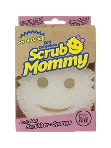 Dye-Free Scrub Mommy Sponge (1ct) - FlexTexture Dual-Sided Design