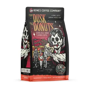 Bones Coffee Company | From Dusk Till Donuts Jelly Donut Flavored Coffee 12oz Medium Roast Arabica