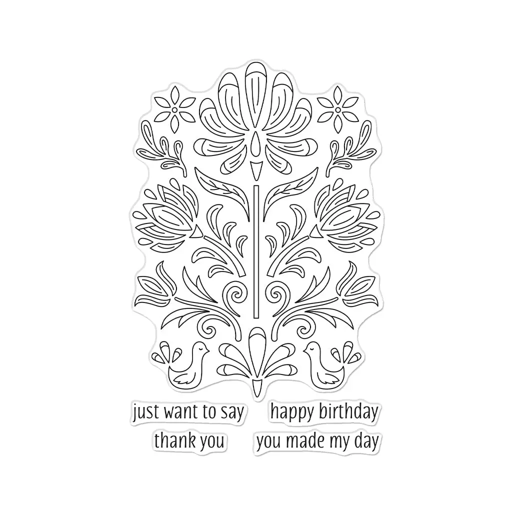 Folk Art Clear Stamp Set