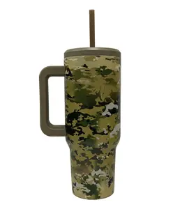 40oz Tumbler with Handle - OCP Camo