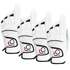 Golf Gloves Men Right Left Handed Golfer Men’s Golf Glove Left Right Hand Value 4 Pack, All Weather Leather Grip Small Medium ML Large XL Size