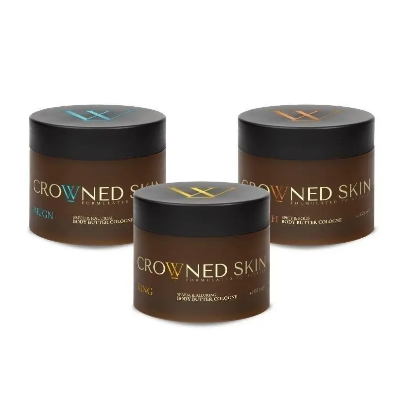 Crowned Skin King Reign Monarch Body Butter Set - Nourishing Shea & Mango Butter Moisturizer with Gentle Smoothing, Soothing Formula for Radiant Skin & Moisture Boost