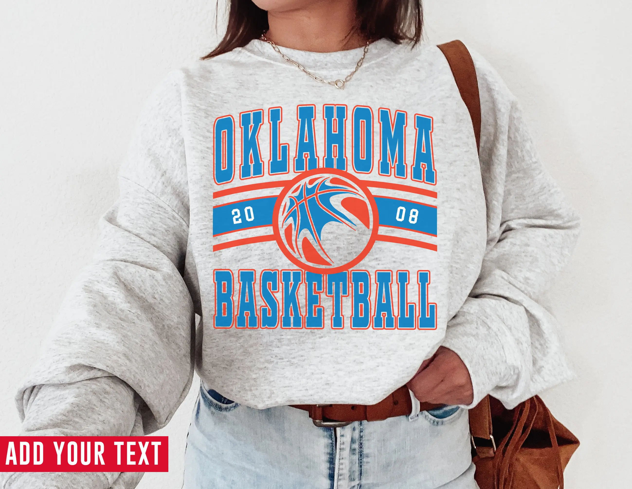 Vintage Oklahoma Thunde Sweatshirt T-shirt Thunder Sweater Thunder T-shirt Vintage Basketball Fan Retro Oklahoma City