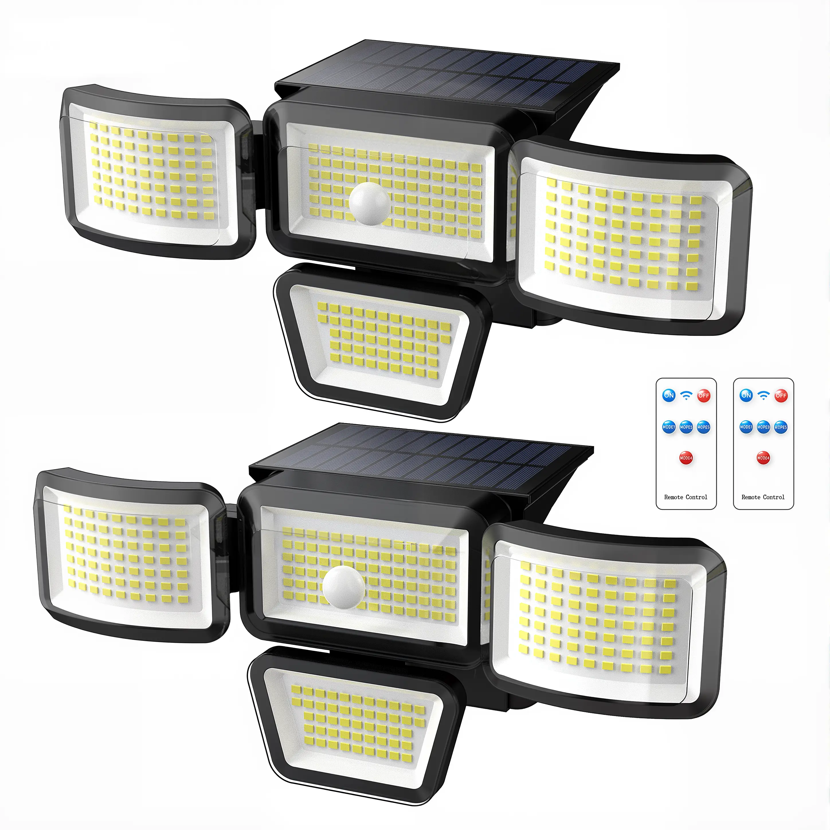 Solar Outdoor Lights 3000LM 238LED Security Lights 3 Heads Motion Sensor Spotlights with 3 Modes IP65 Waterproof 6500K for Yard Garden Driveway Porch Garage Patio Gifts,Thanksgiving & Christmas Gifts