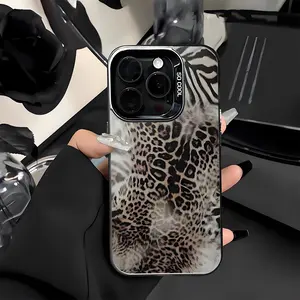 Animal Print Cheetah Zebra Tiger Shockproof Phone Case for iPhone 7 8 X Xsmax 11 12 13 14 15 16 17 Air Pro Max Plus Protecitved Cover High Quality Y2K Trendy