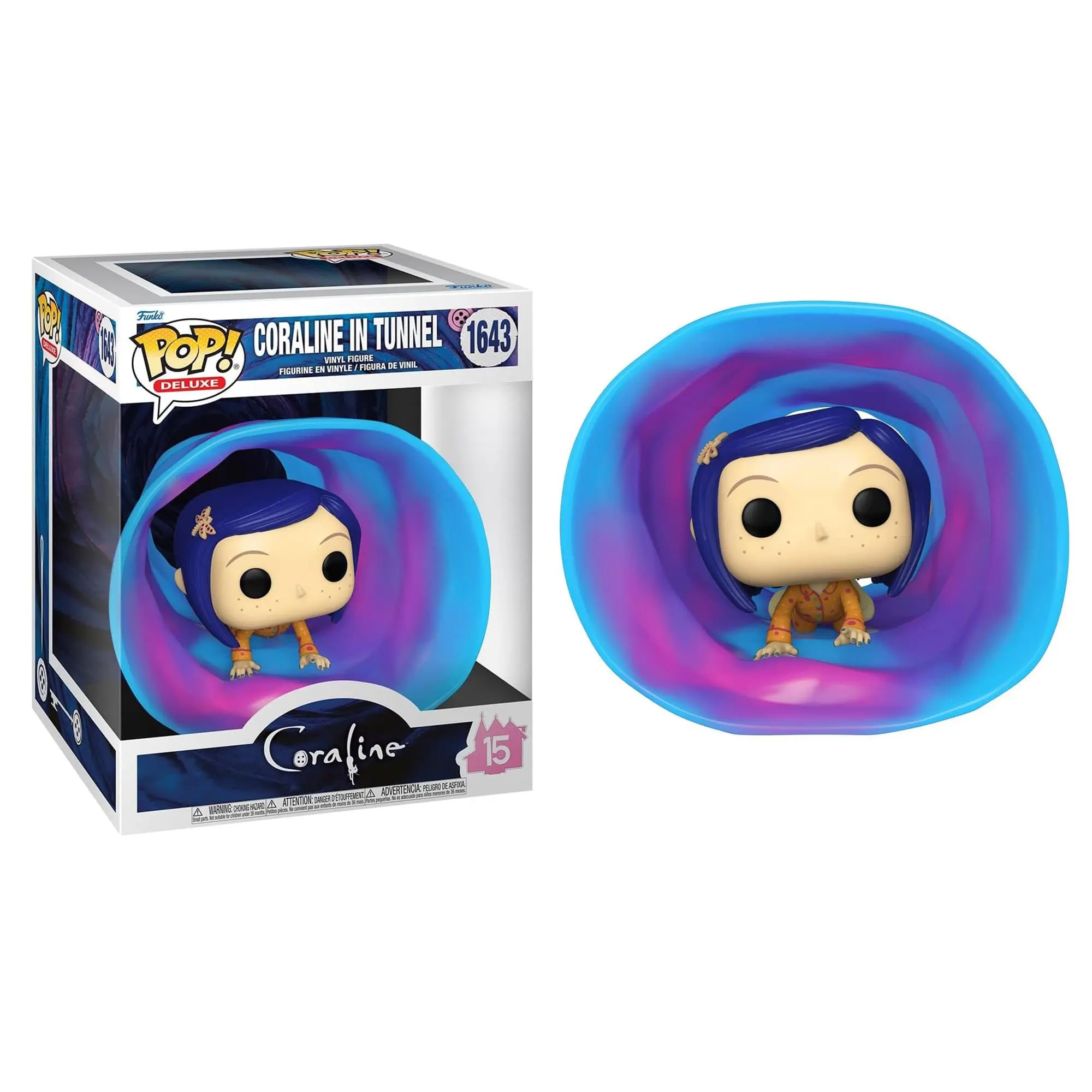 Funko POP Deluxe Coraline Collectible Vinyl Figure, Tunnel Pose, Licensed Item, Display Decor for Toys & Hobbies Enthusiasts
