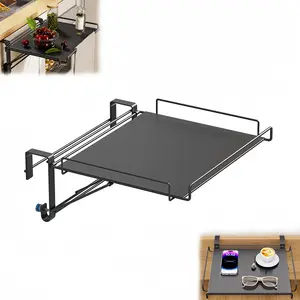Folding Stainless Steel Door Hook Organizer RV Foldable Shelf Countertop Shelf Kitchen Cabinet Storage Space-Saving Folding Shelves for Kitchen, Bathroom, RV, Camper, Balcony