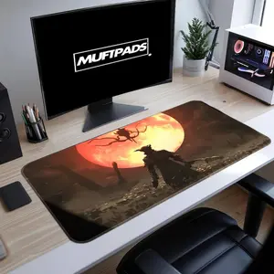 Bloodborne Desk Mat, The Hunter Gaming Mouse Pad, Mouse Pad Desk Mat Gaming Decor