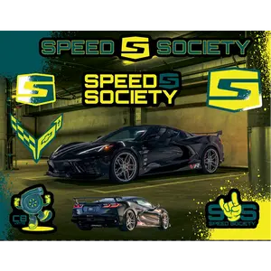 “Boosted” Twin Turbo Corvette Sticker Sheet