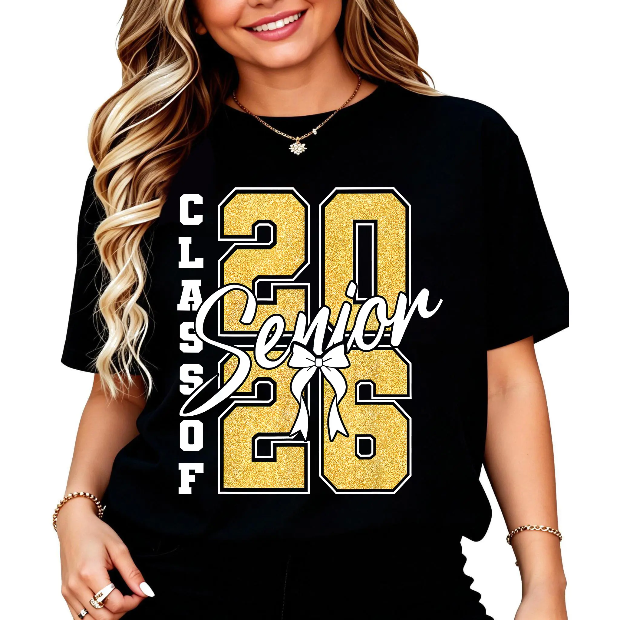Men's 100% Cotton Round Neck Short-Sleeve T-Shirt - Comfortable, Breathable, Everyday Wear for 2025 Students & 2026 Graduates
