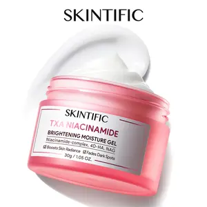 [SKINTIFIC] TXA Niacinamide Brightening Moisture Gel - Clinically Proven Skin Brightener with Alpha Arbutin & Tranexamic Acid for Oil Control & Redness Relief