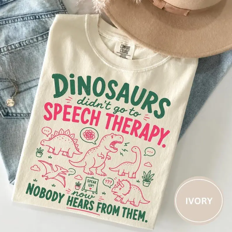 Comfort Colors Speech Therapist T-Shirt, Gift for SLP, Funny Speech Language Pathologist T-Shirt, School SLP T-Shirt, Pediatric Speech Therapy Gift