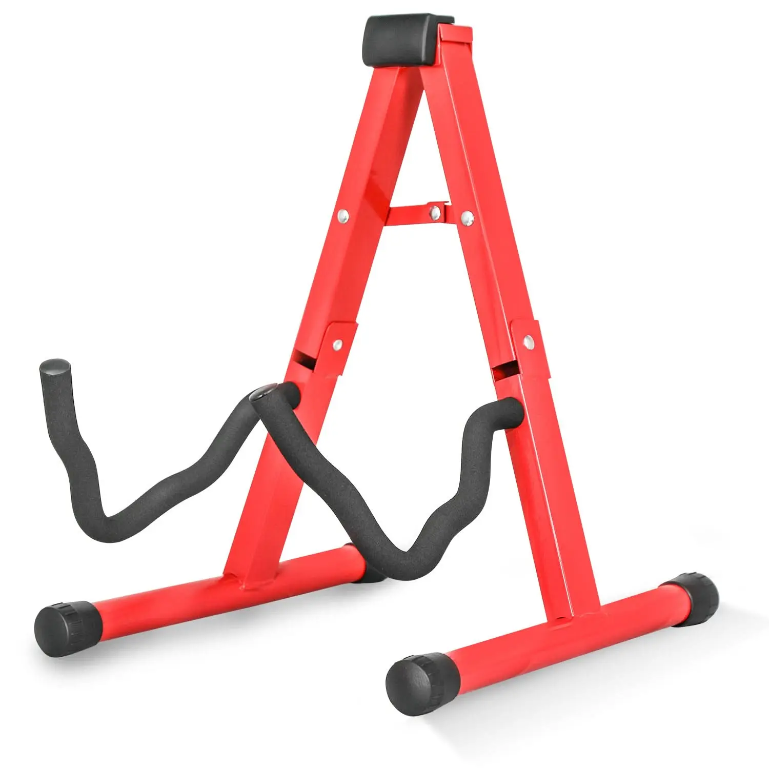 5 Core Guitar Stand A Frame w Foam Arms Rubber Pad for Acoustic Electric Bass