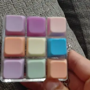 Keyboard Fidget Toy,Colorful Fidget Clicker Keyboard Fidget Keychain, Button Fidget Gifts for Adults to Relieve Stress and Pass Time